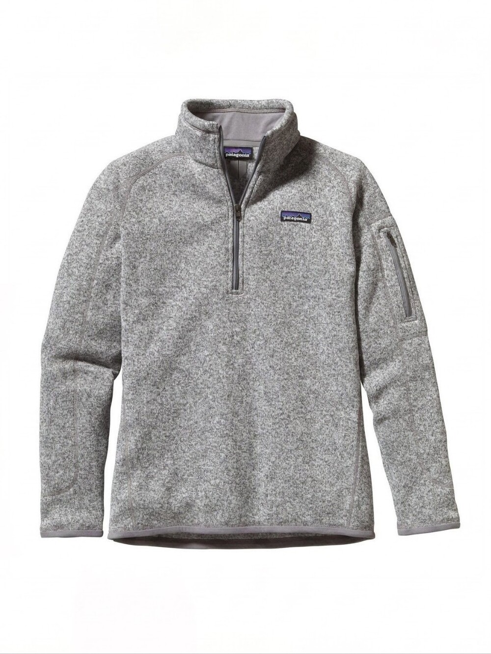 Patagonia Better Sweater 1/4 Zip Fleece Birch White Sweatshirt Women's Size XL